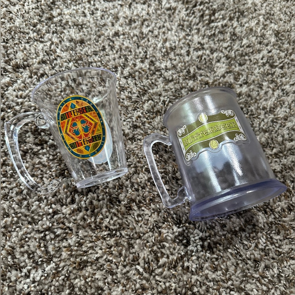 Harry Potter Butterbeer Themed Clear Mugs